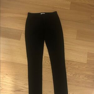 Black High-Waist Slim Pants